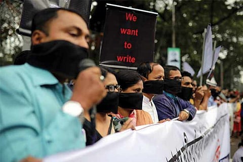 Some journalists in Bangladesh allege 'breach of trust' over press freedoms