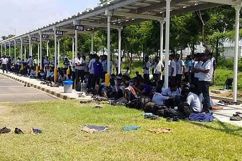 Striking Yamaha workers