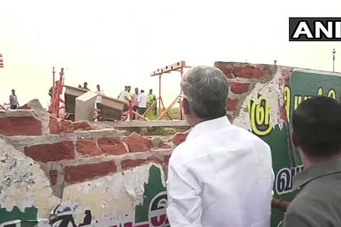 AI flight with 136 passengers on board hit the ATC compound wall at Trichy Airport