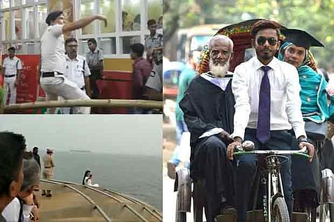 Trending in TN: Kolkata constable’s unique crowd management, Maharashtra CM’s wife takes risky selfie