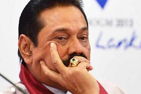 Sri Lanka's former president Mahinda Rajapaksa