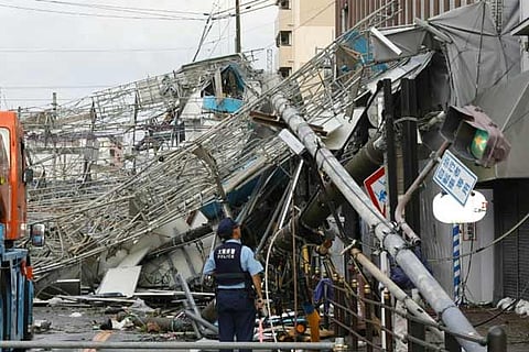 Japan evacuates major airport after typhoon wreaks havoc