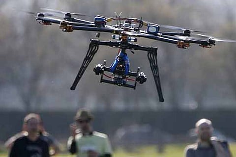 File picture of a drone in action