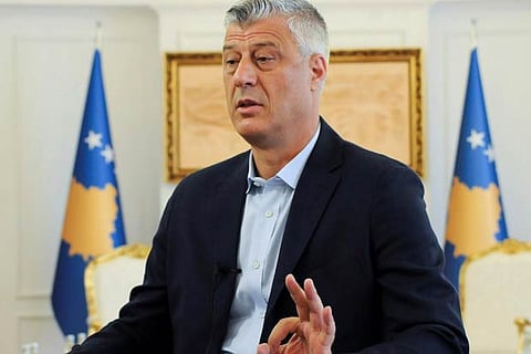 Kosovo President Hashim Thaci