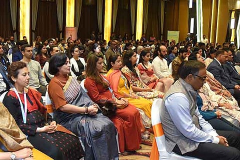 A heartfulness session in progress