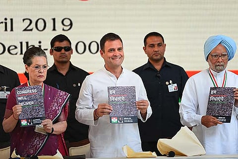 Key promises in Congress manifesto for Lok Sabha polls