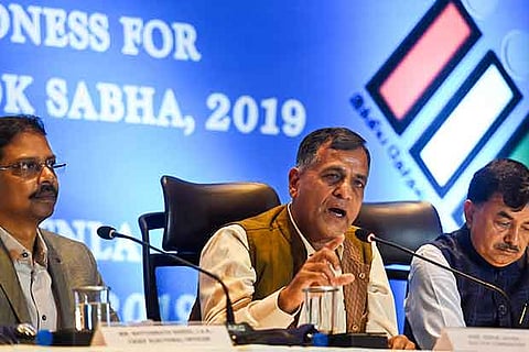 Satyabrata Sahoo, Ashok Lavasa and Sushil Chandra on Thursday