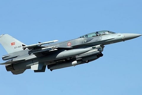 A US Air Force F-16 fighter jet