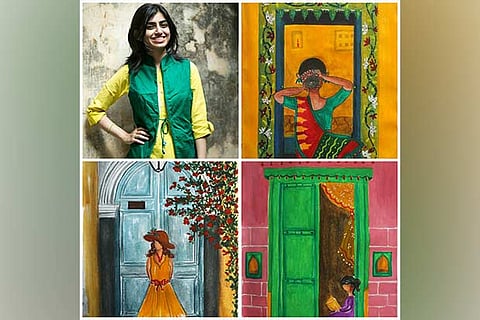 Aditi Maithreya and her sketches