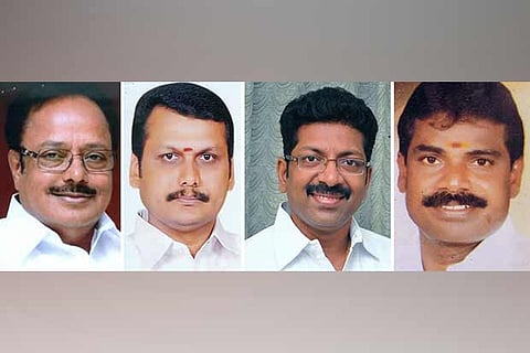 Pongalur N Palanisamy, V Senthil Balaji, Dr. P Saravanan, M C Shanmugaiya