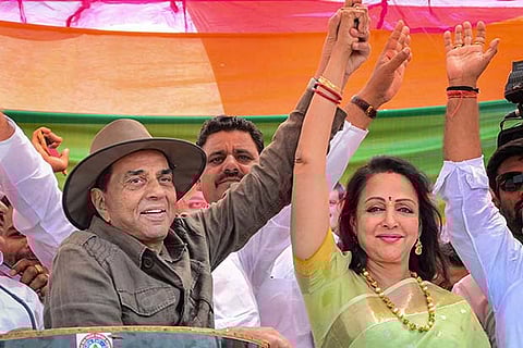 Dharmendra campaigns for Hema Malini in Mathura