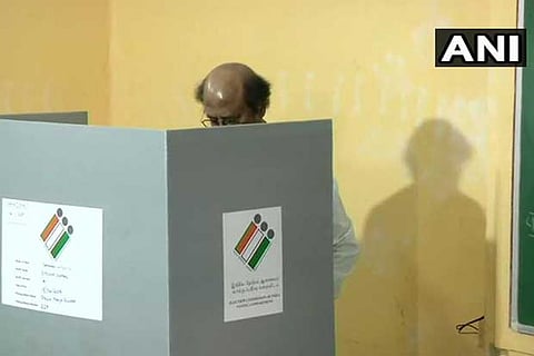 LS polls: Rajinikanth, Ajith vote in Chennai