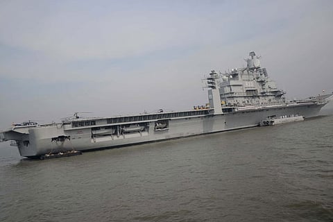 INS Vikramaditya catches fire, naval officer dies
