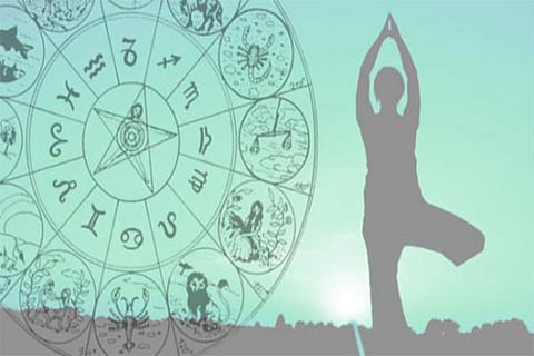 Yoga asanas in sync with the world of astrology