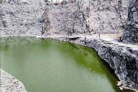 Stone quarry in Tirupur where the boys drowned