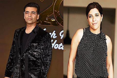 Karan Johar (left), Zoya Akhtar