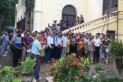 A tour of Fort St George to mark an earlier edition of Madras Day celebrations (file)