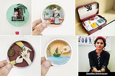 Artist delivers a dash of nostalgia through paper quilling craftworks