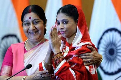 Geeta calls Swaraj 'guardian' who cared for her 'like mother'