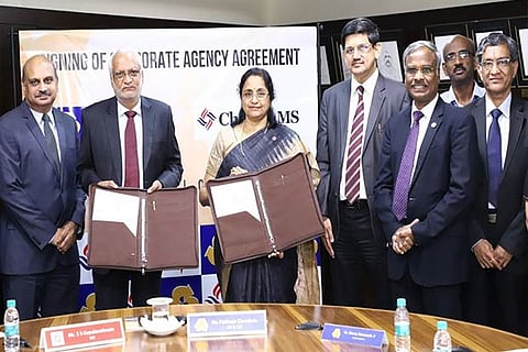 Padmaja Chunduru, SS Gopalarathnam with agreement