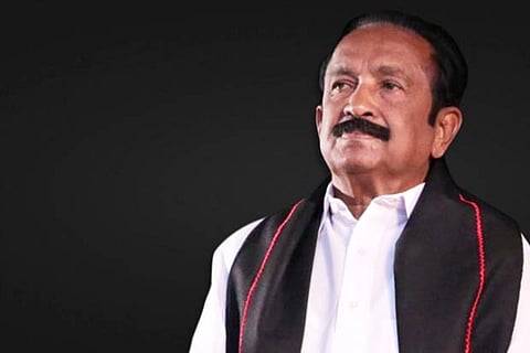 MDMK general secretary and Rajya Sabha MP Vaiko