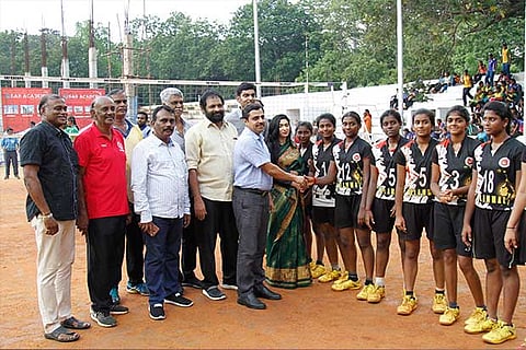 The SAN Academy volleyball tournament kickstarted in Chennai on Tuesday