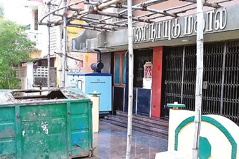 AMMK general secretary TTV Dhinakaran serves lunch to devotees in a temple in RK Nagar constituency on Friday
