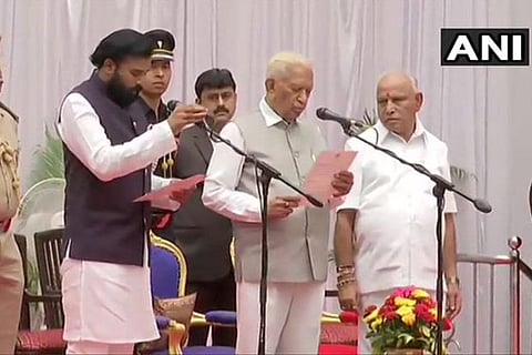 Yediyurappa inducts 17 Ministers in first Cabinet expansion