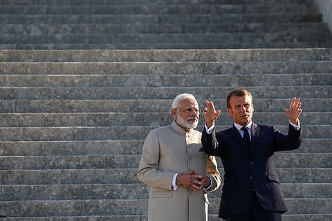 No third party should 'interfere' or 'incite' violence: Macron on Kashmir