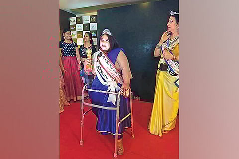 Bhagyam Anantharaman Aravind during the beauty pageant