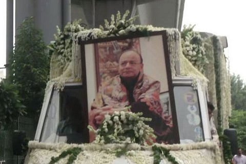 Jaitley's mortal remains brought to BJP headquarters for last respects