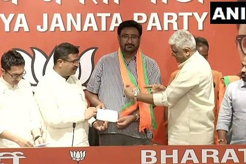 Peoples Democratic Party (PDP) leader Haji Anayat Ali joined Bharatiya Janata Party (BJP)