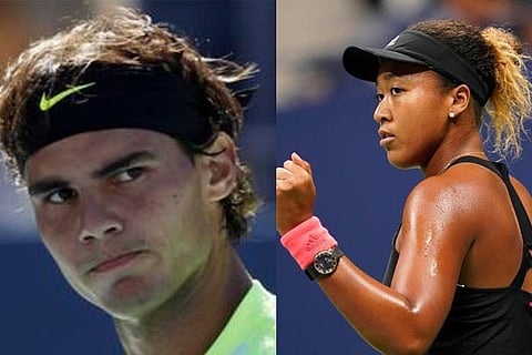 Roger Federer( left), Naomi Osaka( Right)
