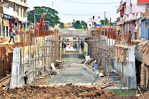 The Railway crossing at Korattur