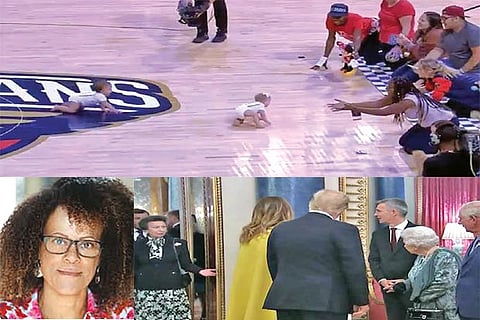 Trending in TN: Video of baby crawl race during basketball match, Princess Anne chastised by the Queen to meet Trump and more
