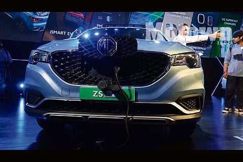 MG Motor India unveils electric Internet SUV ZS EV