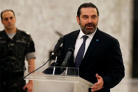 Lebanon's caretaker Prime Minister Saad al-Hariri