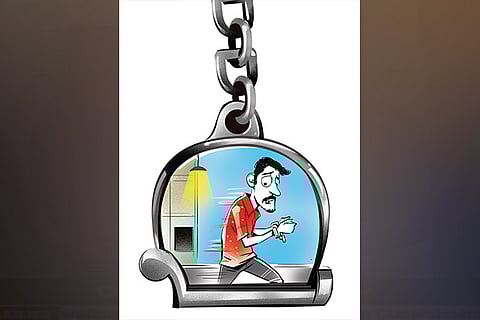 Handcuffed man detained in sexual abuse case escapes from police station