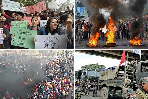 CAB protests: Assam turns into battleground, Army deployed in Tripura, curfew in Guwahati
