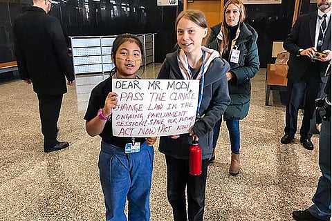 Licypriya Kangujam with Greta Thunberg