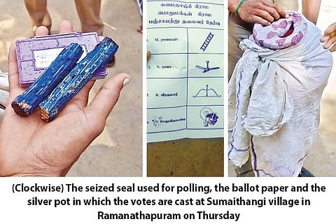 Villagers stopped from holding illegal poll