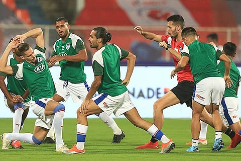 Bengaluru FC players during a training session