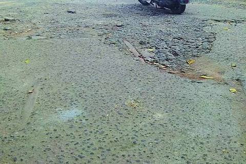 Locals claim that the roads were relaid only during local body polls