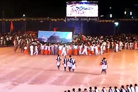 RSS leader, 4 others booked for enactment of Babri mosque demolition at Karnataka school