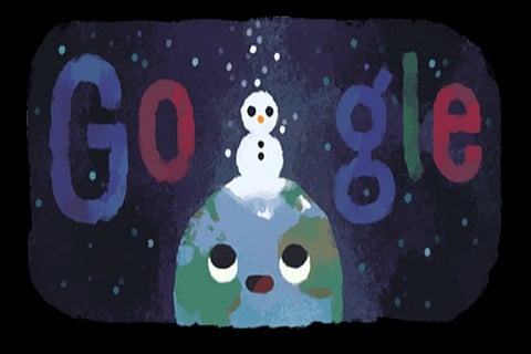 Google Doodle celebrates shortest day