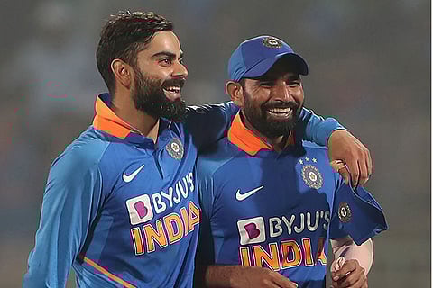 India captain Virat Kohli and Mohammed Shami