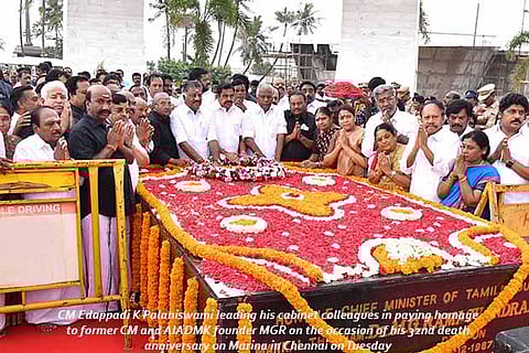 EPS, OPS lead party in paying homage to MGR
