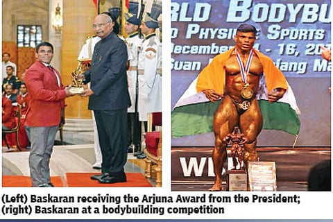 Bodybuilder Baskaran speaks for gen-next aspirants