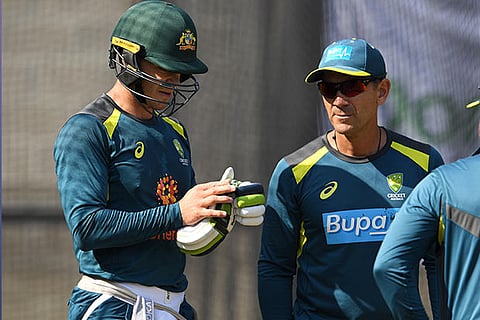 Australia captain Tim Paine and coach Justin Langer