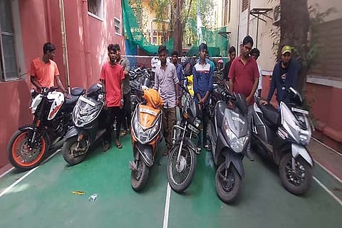 The offenders were released on station bail and were asked to collect the two-wheelers after the police